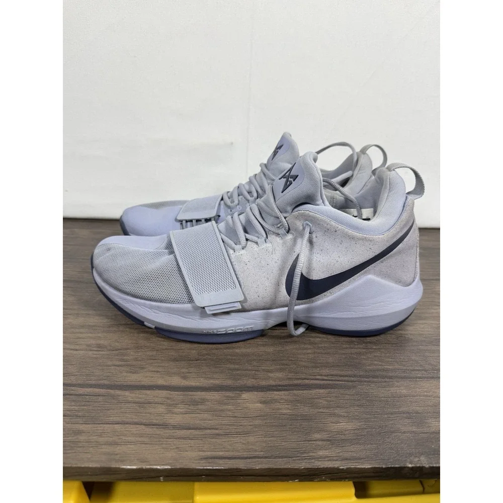 Nike PG 1 Glacier Grey Basketball Shoes Men's 13 Georgetown 2017 878627-044
